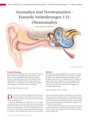 Vorschauseite 1: Anomalien und Normvarianten – Kranielle Veränderungen 1. 11: Ohranomalien