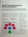 Vorschauseite 1: Gerade in Krisenzeiten muss das Netzwerk funktionieren.