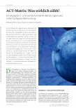 Vorschauseite 1: ACT-Matrix: Was wirklich zählt! Ein Akzeptanzund Werteorientierter Beratungsansatz in der Epilepsie-Behandlung
