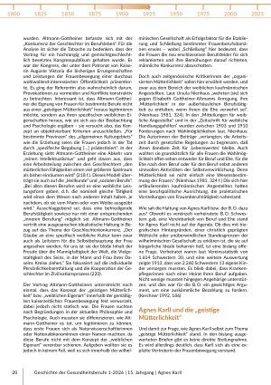 Vorschauseite 5: Agnes Karlls Verortung in der kaiserzeitlichen Frauenbewegung und die Folgen für ihr Berufsverständnis Eine kritische Literaturanalyse