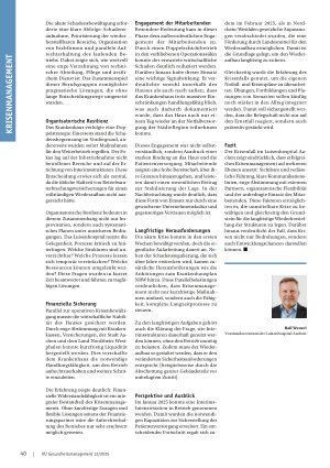 Vorschauseite 3: Krisenmanagement im Ausnahmezustand Erfahrungen aus dem Luisenhospital Aachen