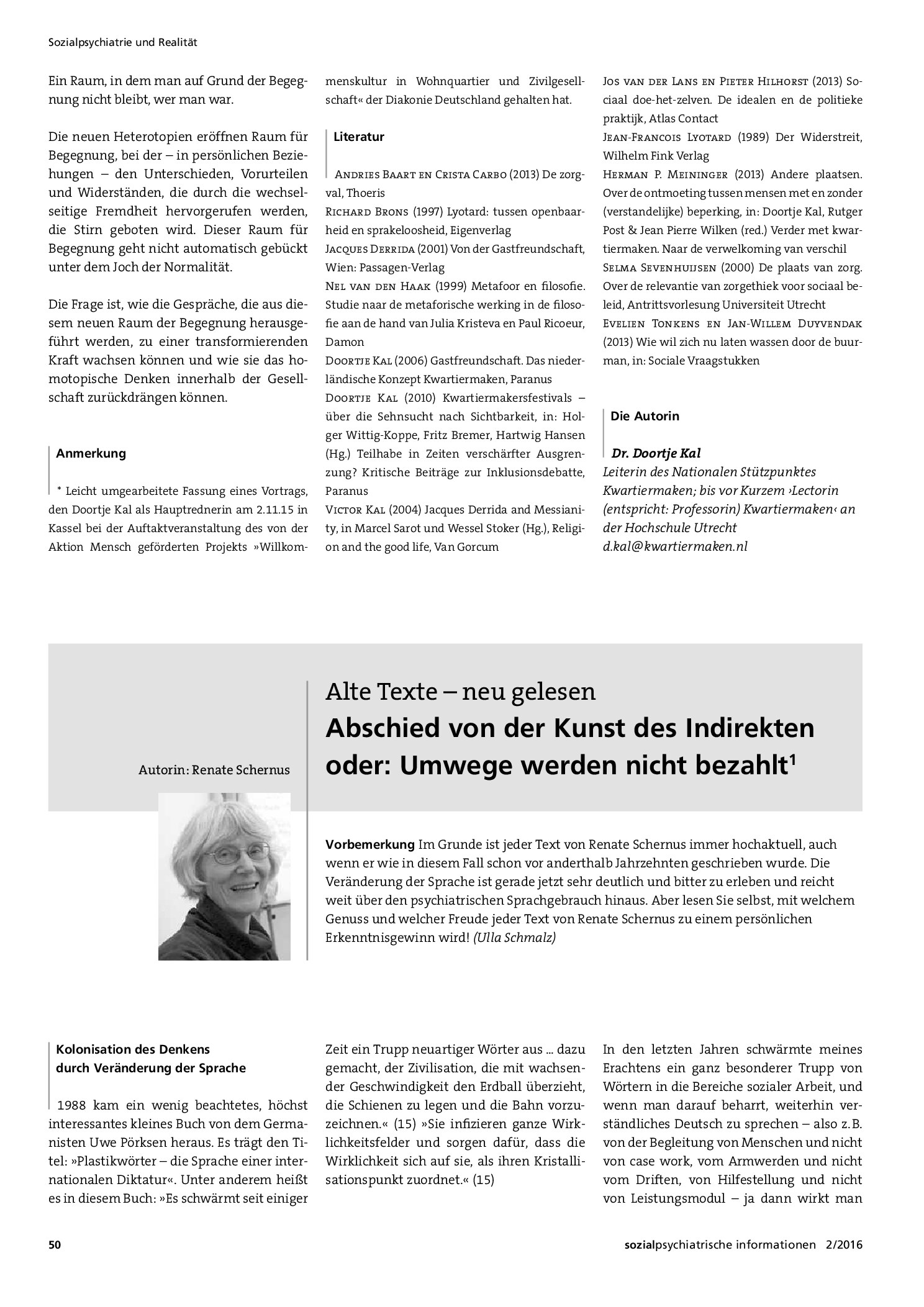 Vorschauseite 1: Abschied von der Kunst des Indirekten oder: Umwege werden nicht bezahlt