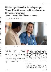 Vorschauseite 1: Die Integration der Berufsgruppe Nurse Practitioner in die ambulante Grundversorgung