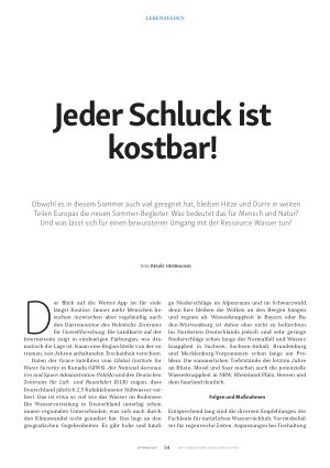 Vorschauseite 1: Jeder Schluck ist kostbar!