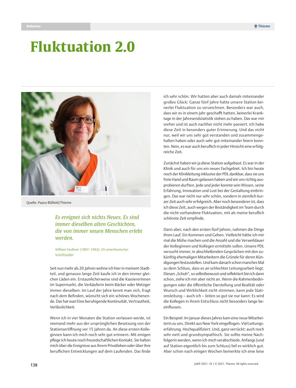 Vorschauseite 1: Fluktuation 2.0