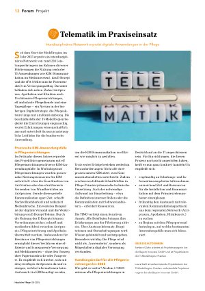 Vorschauseite 1: Telematik im Praxiseinsatz