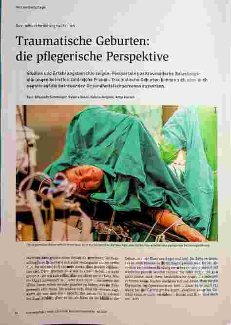 Vorschauseite 1: Traumatische Geburten: die pflegerische Perspektive
