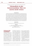 Vorschauseite 1: Telemedizin in der Intensivmedizin: Was wir (noch) nicht wissen