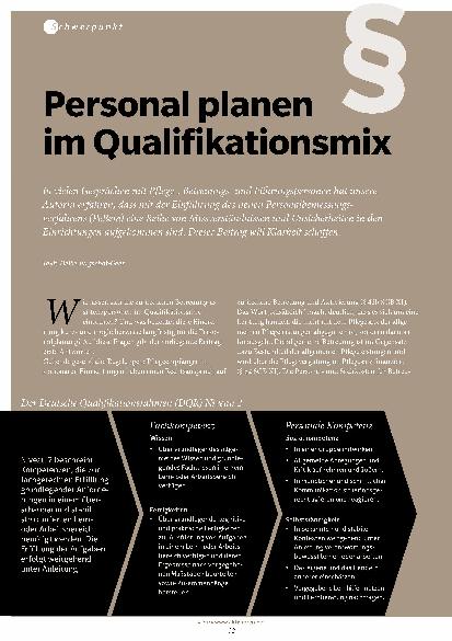 Vorschauseite 1: Personal planen im Qualifikationsmix