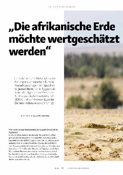 Vorschauseite 1: „Die afrikanische Erde möchte wertgeschätzt werden.“