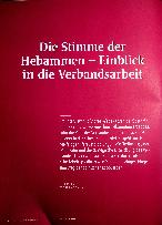 Vorschauseite 1: Die Stimme der Hebammen - Einblick in die Verbandsarbeit