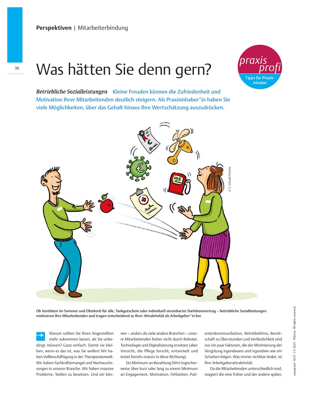 Vorschauseite 1: Was hätten Sie denn gern? – Betriebliche Sozialleistungen