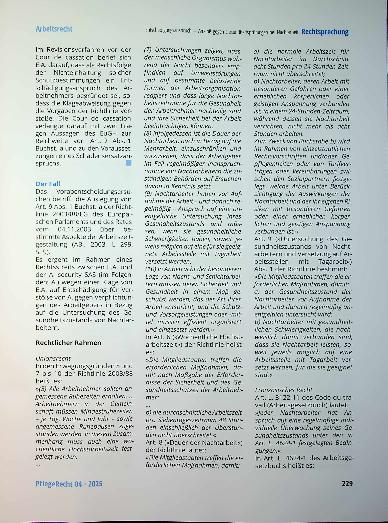 Vorschauseite 2: Zum Anspruch auf eine Entschädigung wegen des Verstoßes gegen die Verpflichtungzur Überprüfung des Gesundheits zustands von Nacht arbeitern