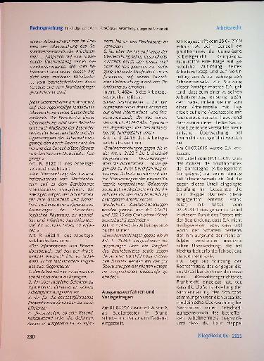 Vorschauseite 3: Zum Anspruch auf eine Entschädigung wegen des Verstoßes gegen die Verpflichtungzur Überprüfung des Gesundheits zustands von Nacht arbeitern