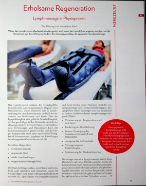 Vorschauseite 1: Erholsame Regeneration Lymphmassage in Physiopraxen