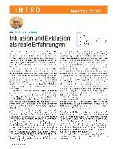 Vorschauseite 1: Inklusion und Exklusion als reale Erfahrungen