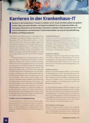 Vorschauseite 1: Karrieren in der Krankenhaus-IT
