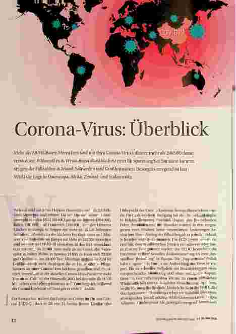 Vorschauseite 1: Coronavirus: Überblick