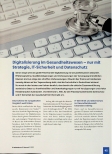 Vorschauseite 1: Digitalisierung im Gesundheitswesen - nur mit Strategie, IT-Sicherheit und Datenschutz