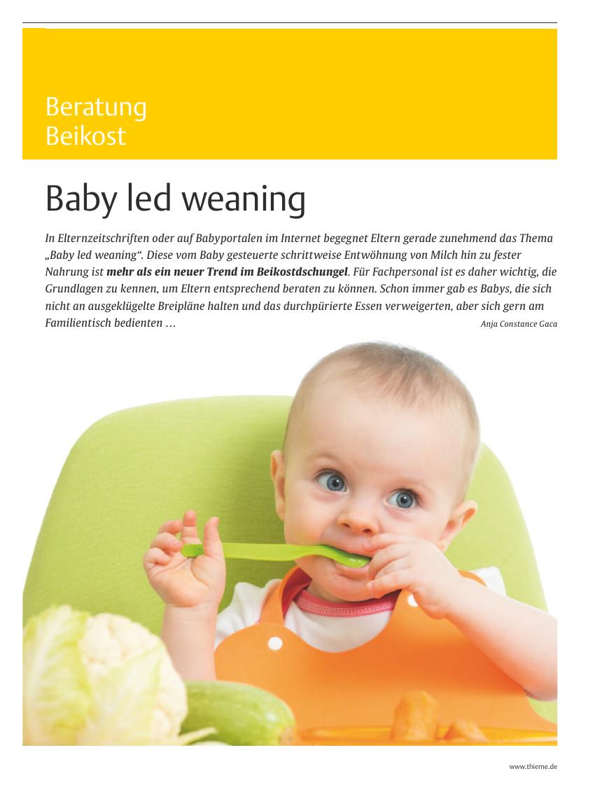 Vorschauseite 1: Baby led weaning