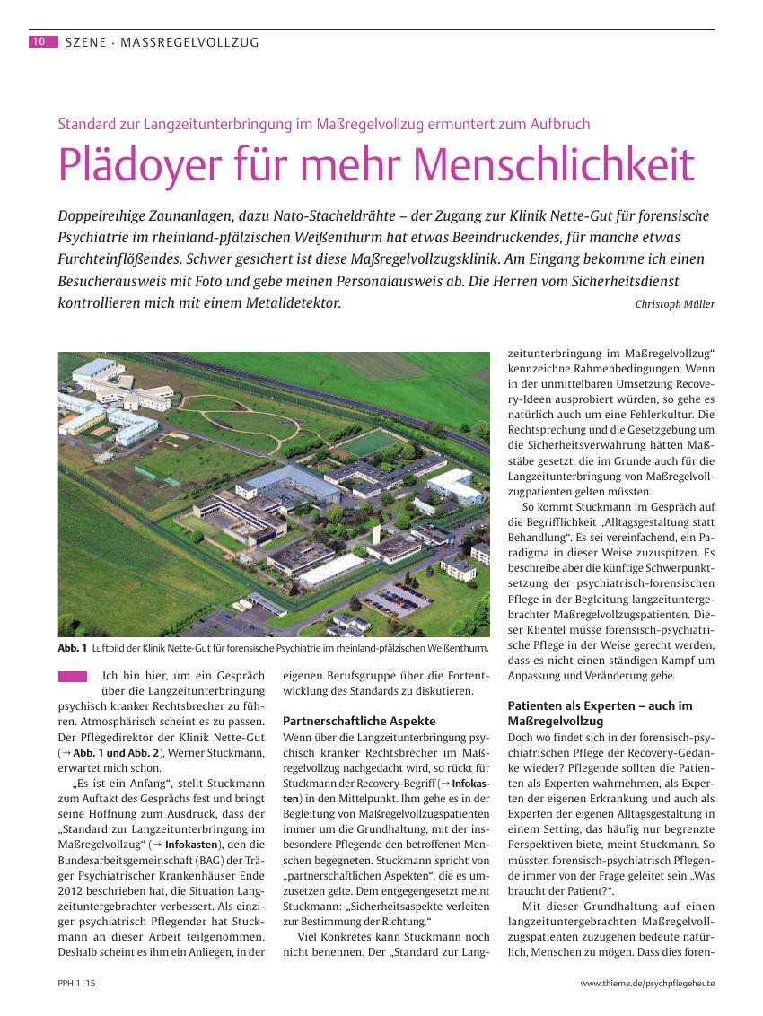 Vorschauseite 1: Plädoyer für mehr Menschlichkeit