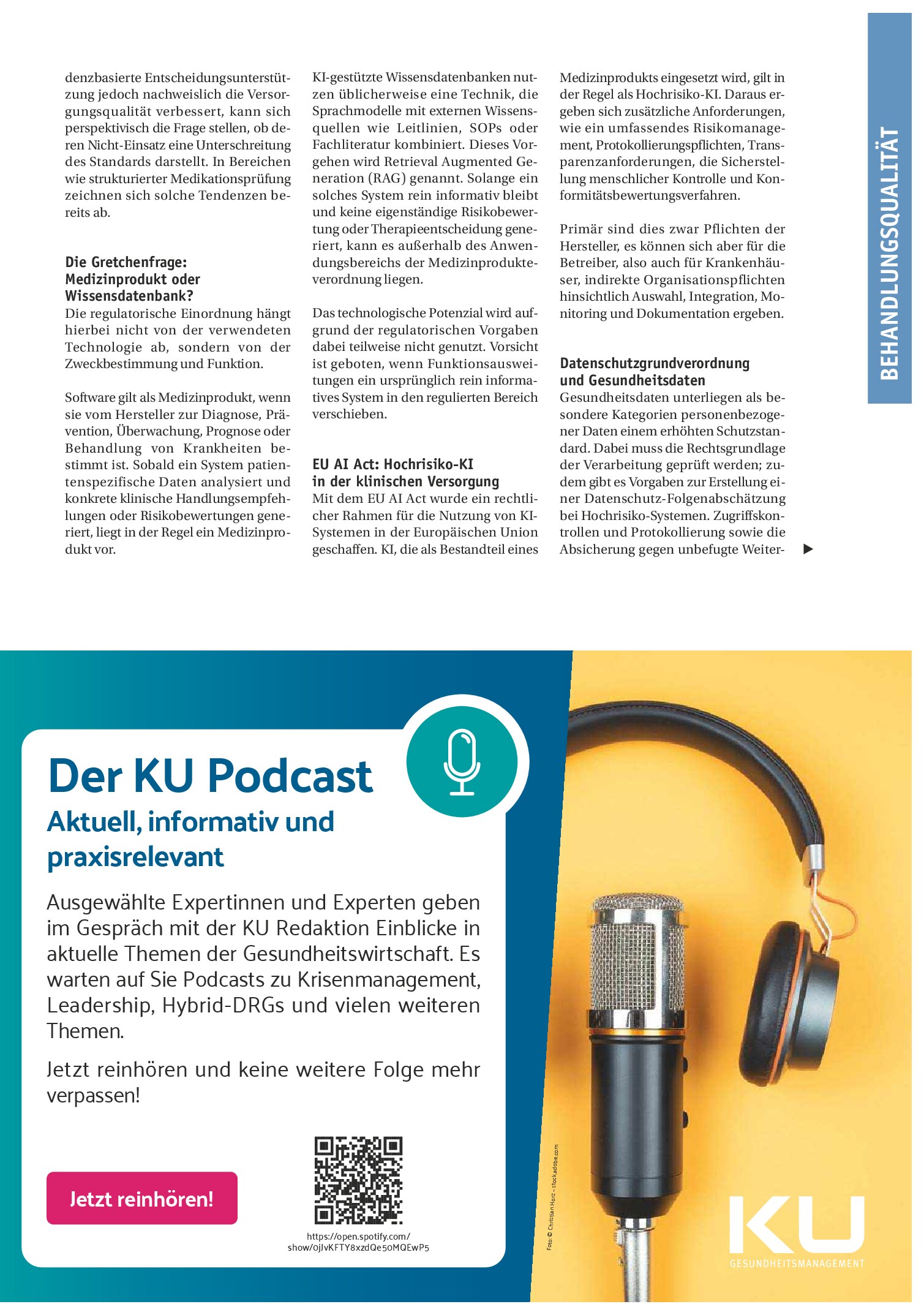 Vorschauseite 2: KI-basierte klinische Entscheidungsunterstützung