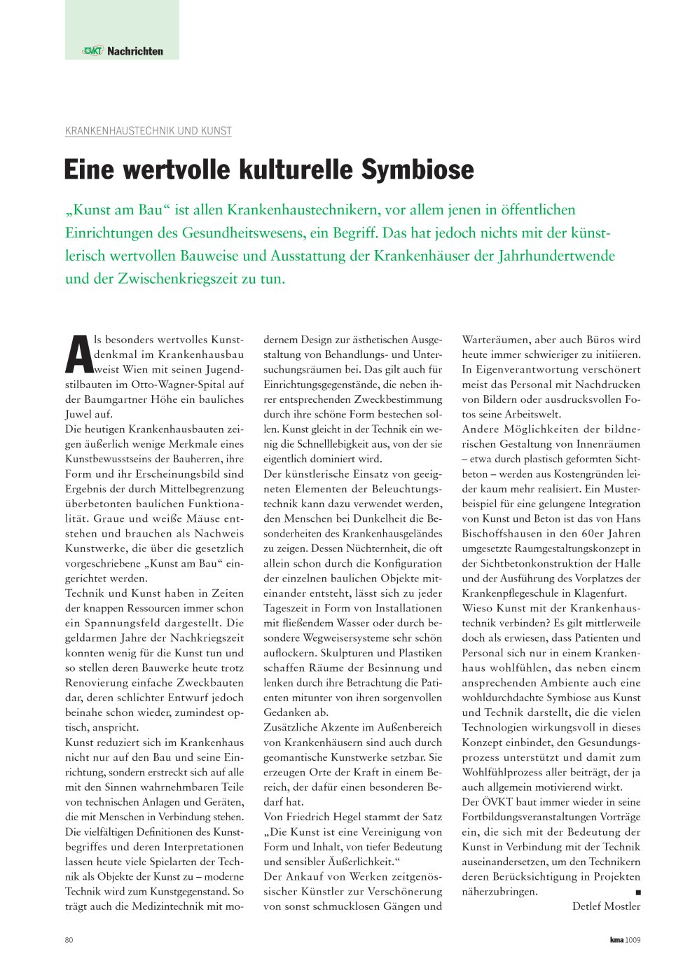 Vorschauseite 1: Eine wertvolle kulturelle Symbiose