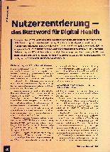 Vorschauseite 1: Nutzerzentrierung - das Buzzword für Digital Health