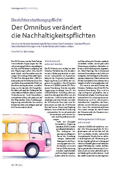 Vorschauseite 1: Berichterstattungspflicht Der Omnibus verändert die Nachhaltigkeitspflichten