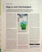 Vorschauseite 1: Wege zu mehr Nachhaltigkeit