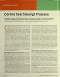Vorschauseite 1: Corona beschleunigt Prozesse.