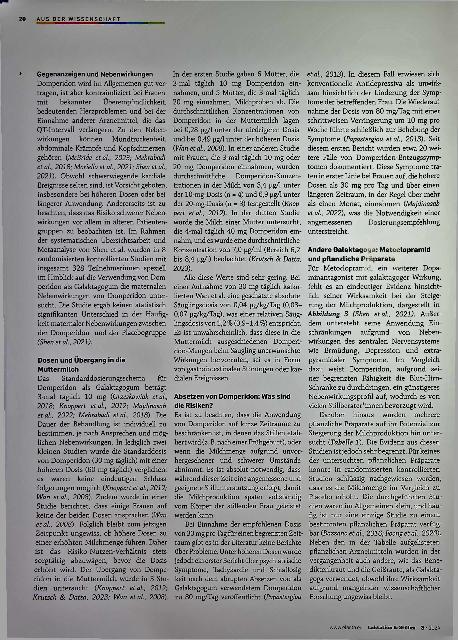 Vorschauseite 4: Die Verwendung von Domperidon und weiteren Substanzen als Galaktagogum