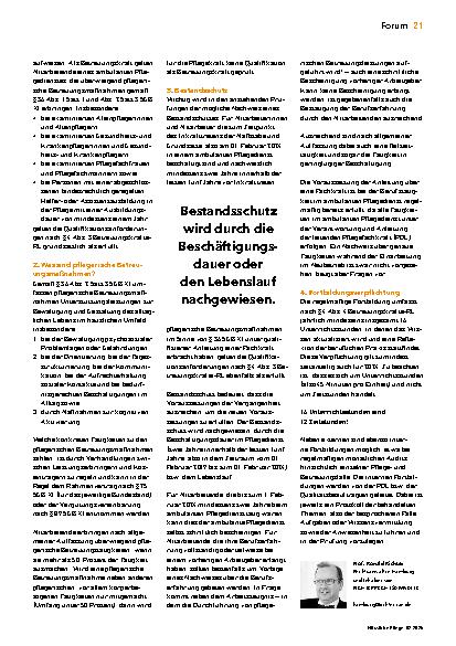 Vorschauseite 2: Ein Jahr neue Maßstäbe und Grundsätze