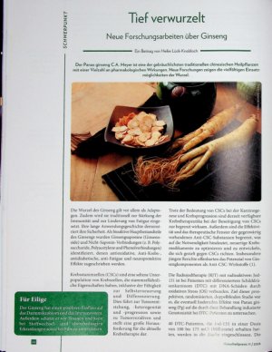 Vorschauseite 1: Tief verwurzelt Neue Forschungsarbeiten über Ginseng