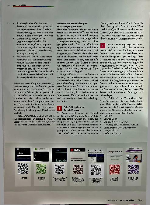 Vorschauseite 2: Recherche, akademisches Schreiben und die Angabe von Quellen