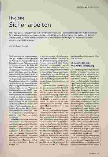 Vorschauseite 2: Hygiene: Sicher arbeiten.