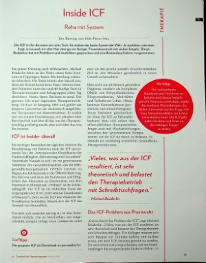 Vorschauseite 1: Inside ICF Reha mit System