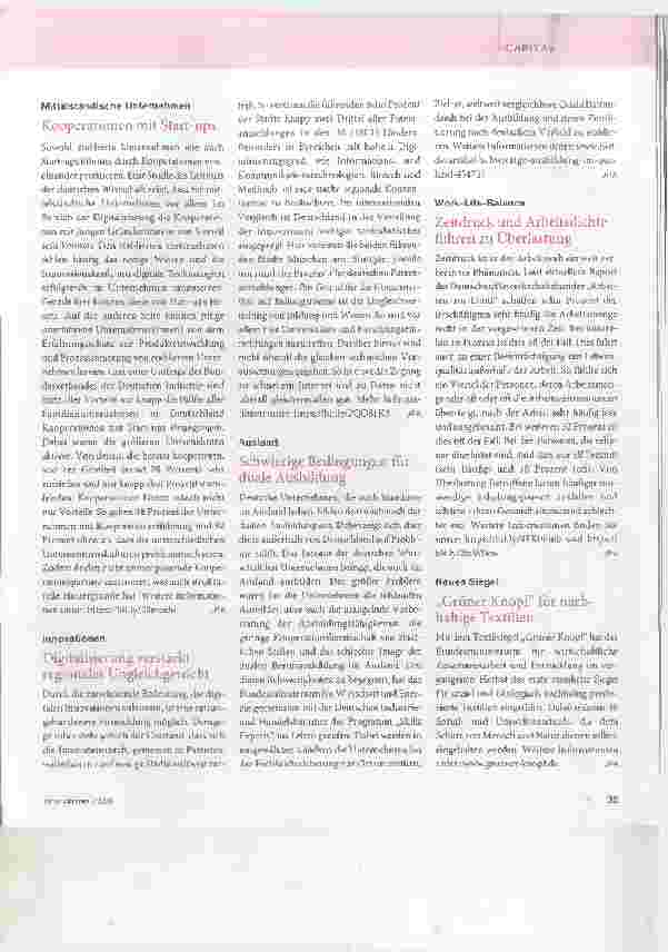 Vorschauseite 2: Vieles drehte sich um Reformen.