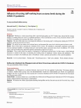 Vorschauseite 1: Influence of nursing staff working hours on stress levels during the COVID-19 pandemic