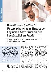 Vorschauseite 1: Qualitativ-explorative Untersuchung zum Einsatz von Physician Assistance in der hausärztlichen Praxis