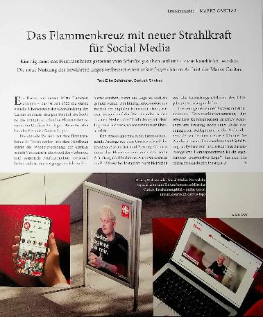 Vorschauseite 1: Das Flammenkreuz mit neuer Strahlkraft für Social Media