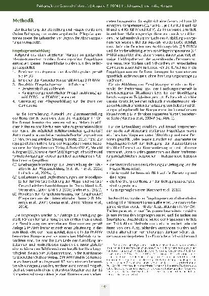 Vorschauseite 4: Einblick in den Ansatz einer summativen Evaluation der generalistischen Pflegeausbildung: Selbstund Fremdeinschätzungen zu erworbenen Kompetenzen und damit verbundenen Aspekten.