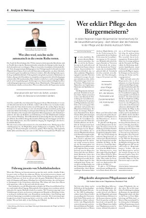 Vorschauseite 1: Wer erklärt Pflege den Bürgermeistern?