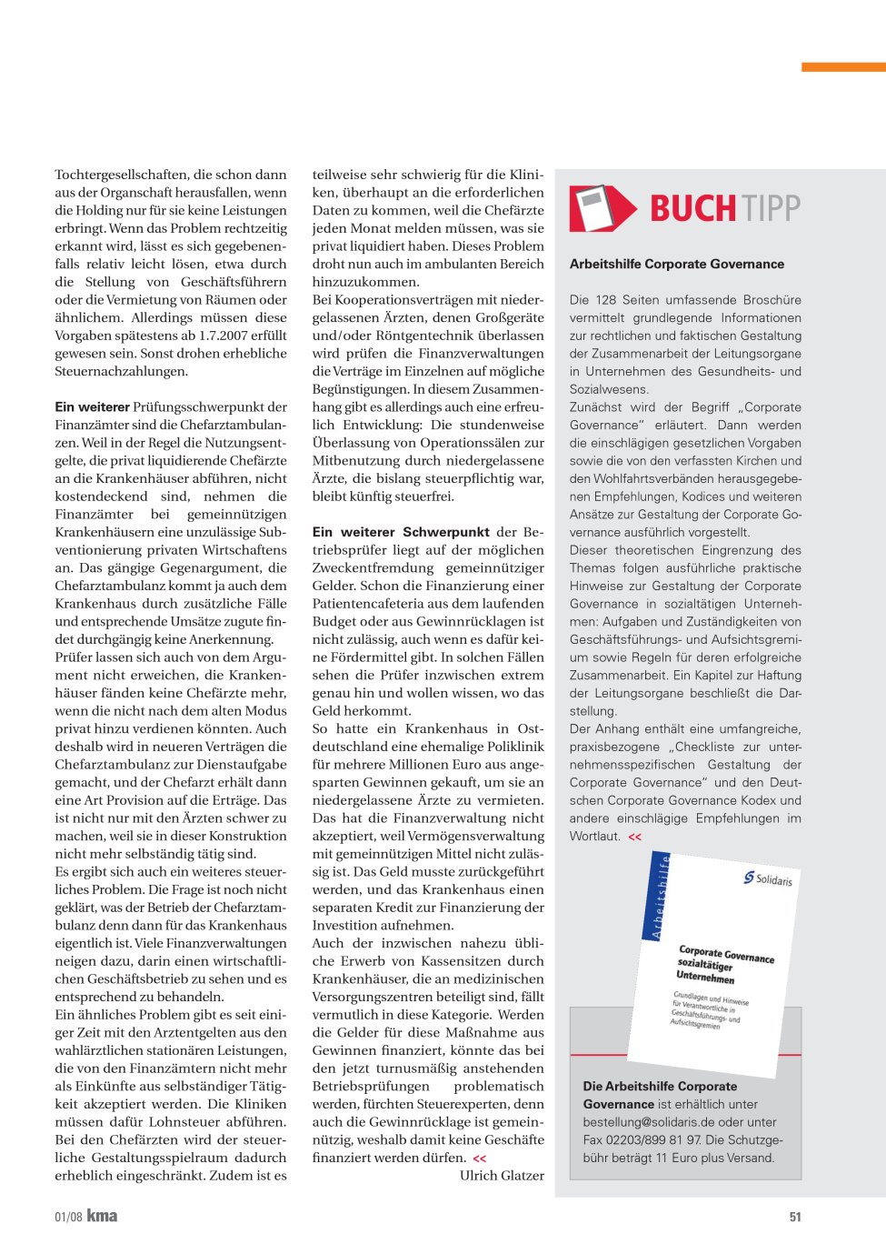 Vorschauseite 1: Arbeitshilfe Corporate Governance