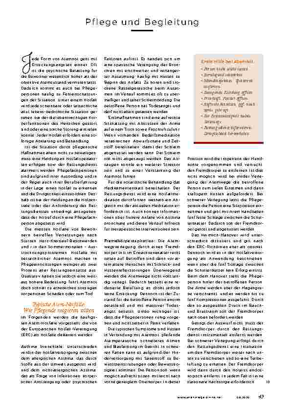 Vorschauseite 2: Akute Atemnot ALS NOTFALL