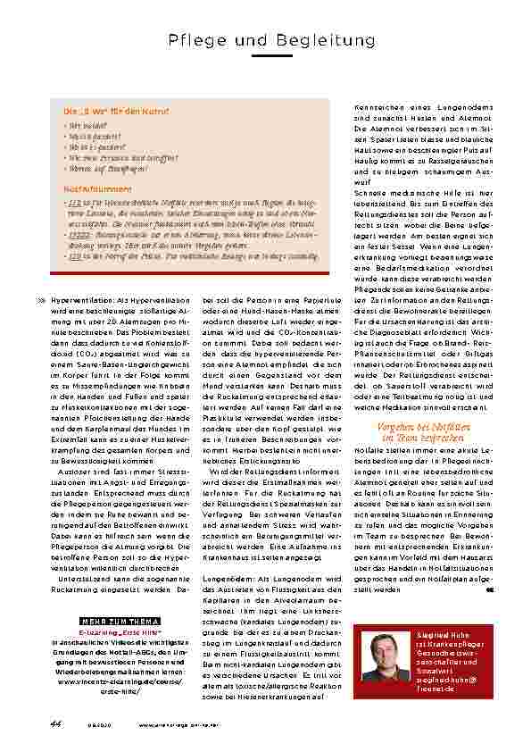 Vorschauseite 3: Akute Atemnot ALS NOTFALL