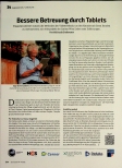 Vorschauseite 1: Bessere Betreuung durch Tablets