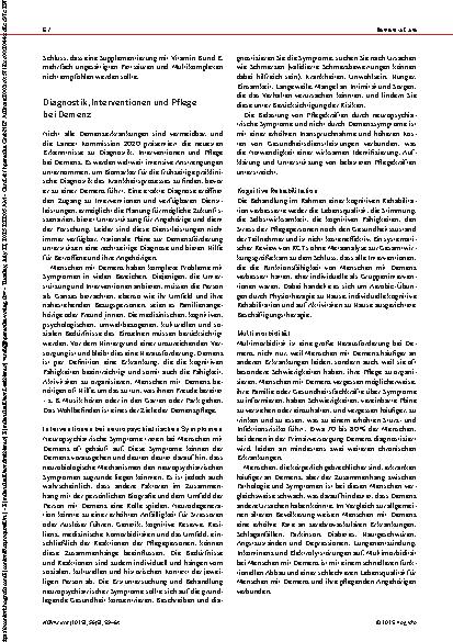 Vorschauseite 4: Demenzprävention, Intervention und Pflege: Bericht der Lancet-Kommission (2020)
