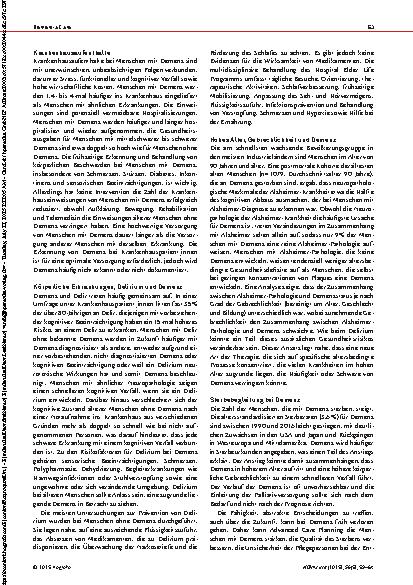 Vorschauseite 5: Demenzprävention, Intervention und Pflege: Bericht der Lancet-Kommission (2020)