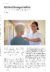 Vorschauseite 1: Mit Berührungen helfen - Wie das in der Altenpflege gelingen kann